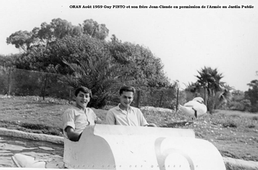 ORAN - Jardin Public Guy Jean-Claude  Pinto aout 1959 b.jpg
